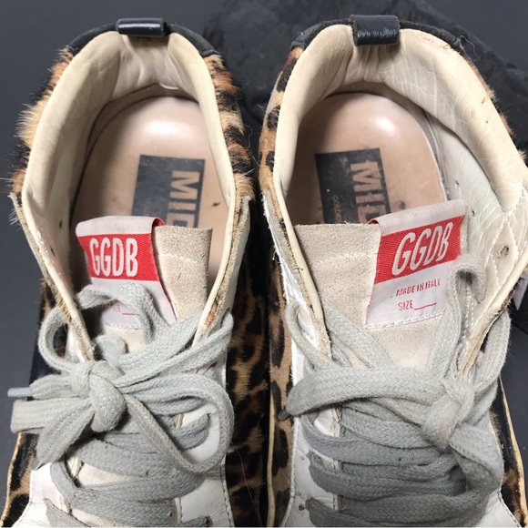 Golden Goose Mid Star Leopard Print Sneakers - Picture 7 of 15